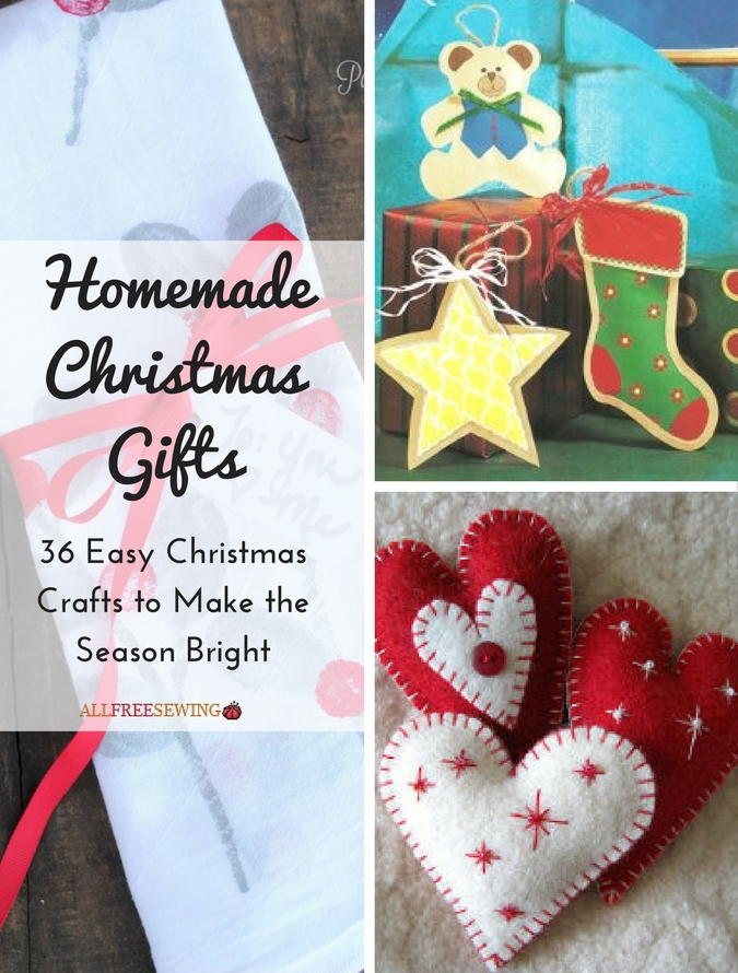 Christmas craft gifts tutorials handmade simple gift Homemade Christmas Gifts: 36 Easy Christmas Crafts to Make the Season