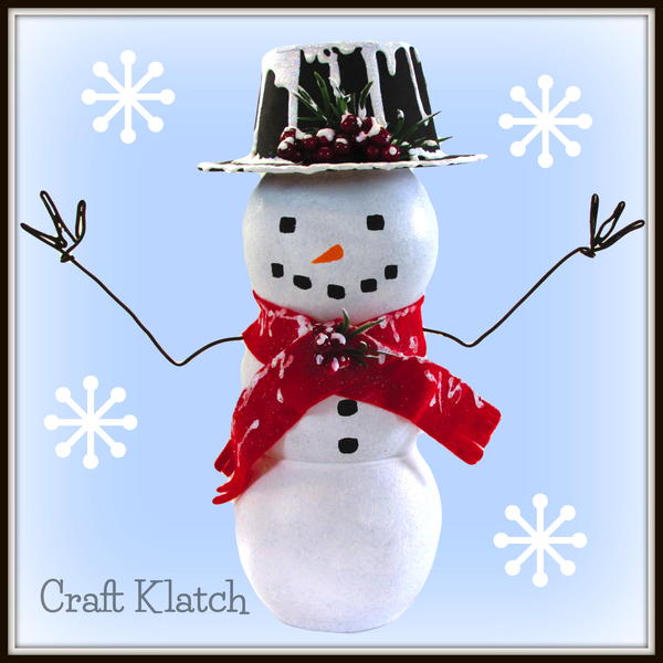 Easy Snowman Candleholder Easy Snowman Candleholder