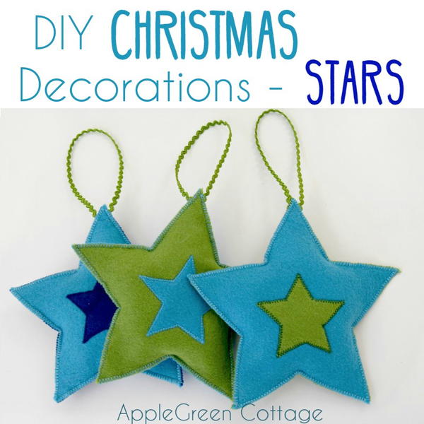 DIY Christmas Felt Stars DIY Christmas Felt Stars