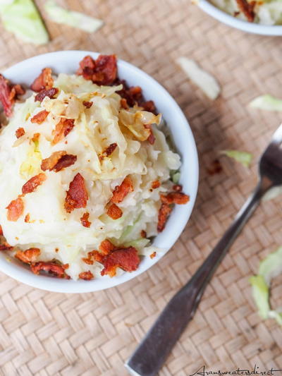 Irish Colcannon with Cabbage and Bacon
