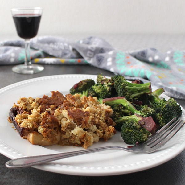 Baked Tofu Chops with Miso Gravy Baked Tofu Chops with Miso Gravy