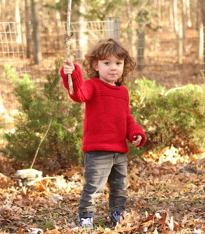 Ruby Red Toddler Sweater