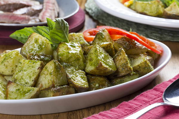 Perfect Pesto Potatoes