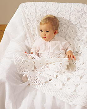 Crochet Lace Baby Blanket Pattern