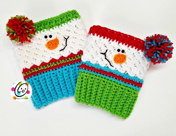 Sampler Snowman Boot Cuffs Sampler Snowman Boot Cuffs