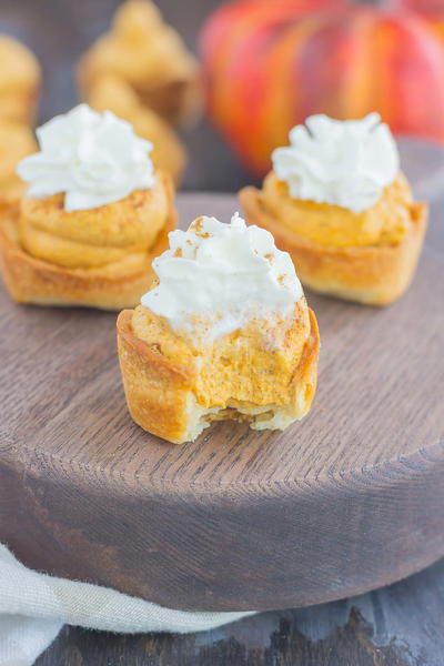 Whipped Pumpkin Pie Bites Whipped Pumpkin Pie Bites
