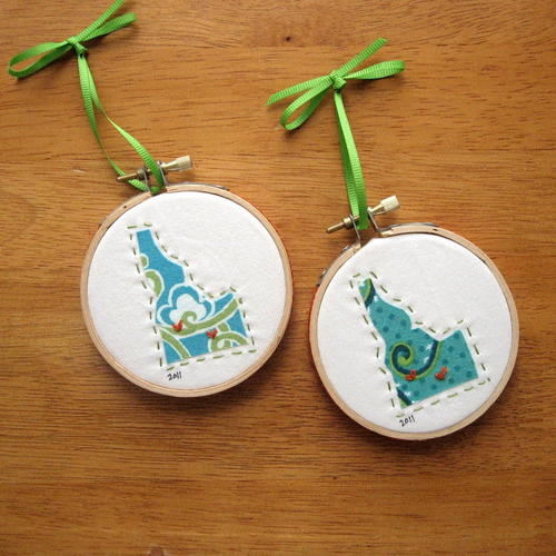 Love Where You Live Applique Ornament Love Where You Live Applique Ornament