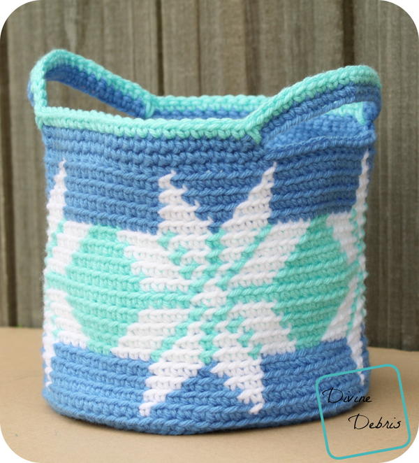 Pretty Snowflakes Basket Pretty Snowflakes Basket