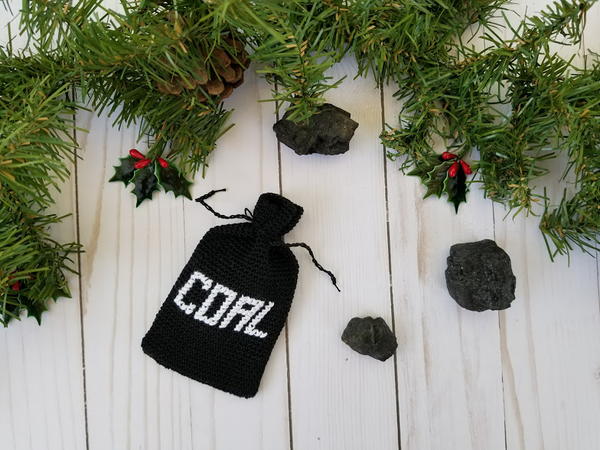 Coal Bag OrnamentGift Card Holder Coal Bag Ornament/Gift Card Holder