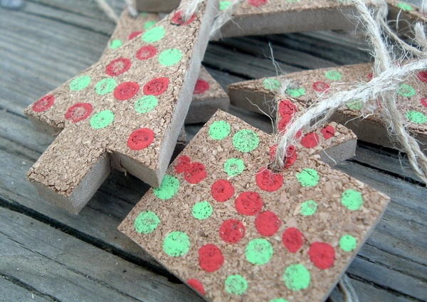 Dollar Store Cork Christmas Ornaments Dollar Store Cork Christmas Ornaments