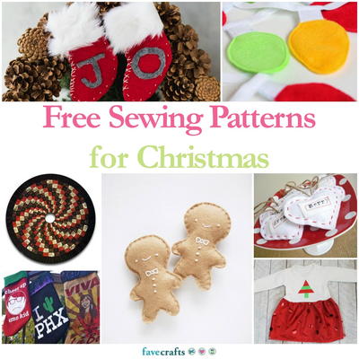 36 Free Sewing Patterns for Christmas