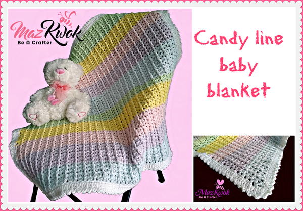 Candy Line Baby Blanket Candy Line Baby Blanket