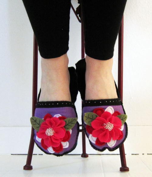 Whimsical Felt Slippers Tutorial Whimsical Felt Slippers Tutorial