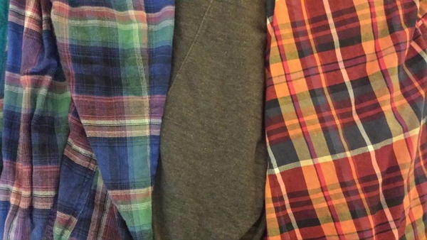 What is Flannel Made of? Image shows three different types of flannel.