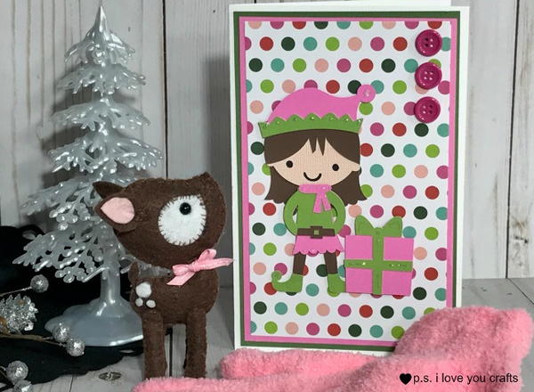 Elf Girl Christmas Card Elf Girl Christmas Card