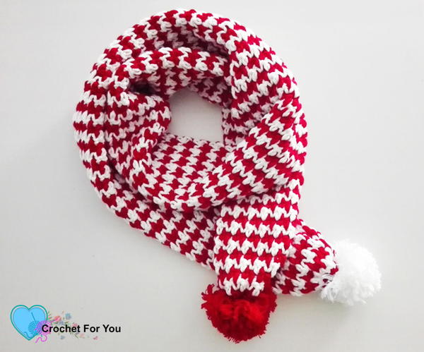 Peppermint Houndstooth Scarf Peppermint Houndstooth Scarf
