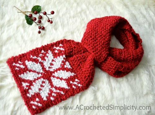 Snowflake Keyhole Scarf Snowflake Keyhole Scarf