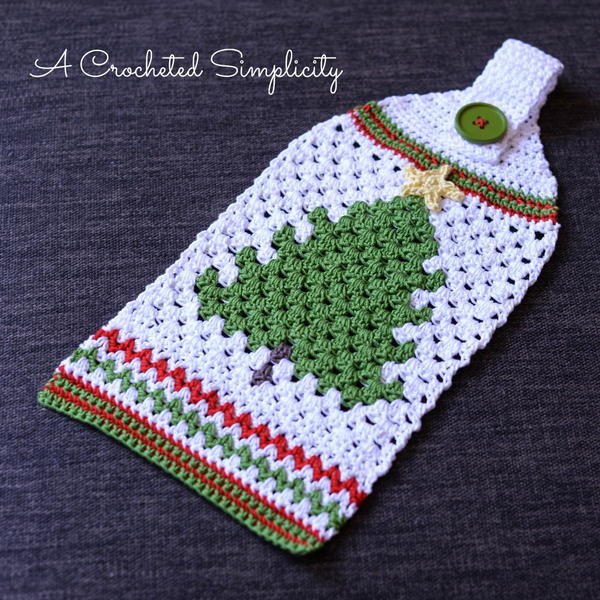 Retro Christmas Tree Towel Retro Christmas Tree Towel