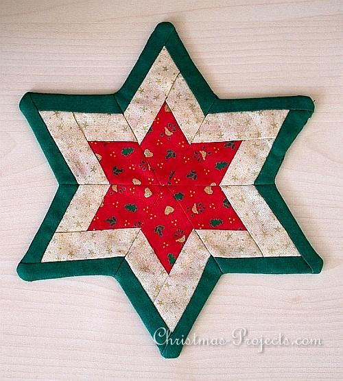 Elegant Christmas Patchwork Star Elegant Christmas Patchwork Star