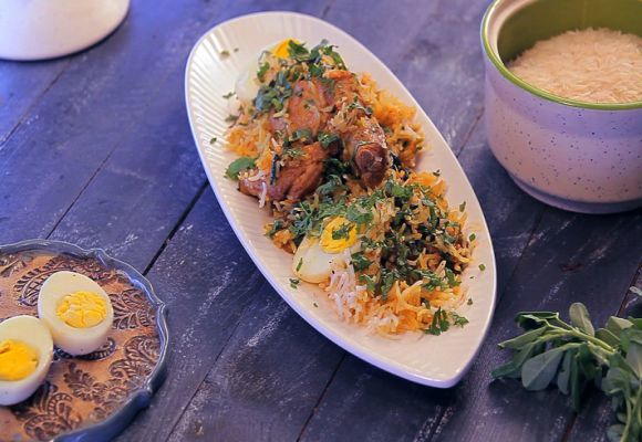 Methi Chicken Biryani Methi Chicken Biryani