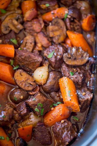 Slow Cooker Beef Bourguignon Slow Cooker Beef Bourguignon
