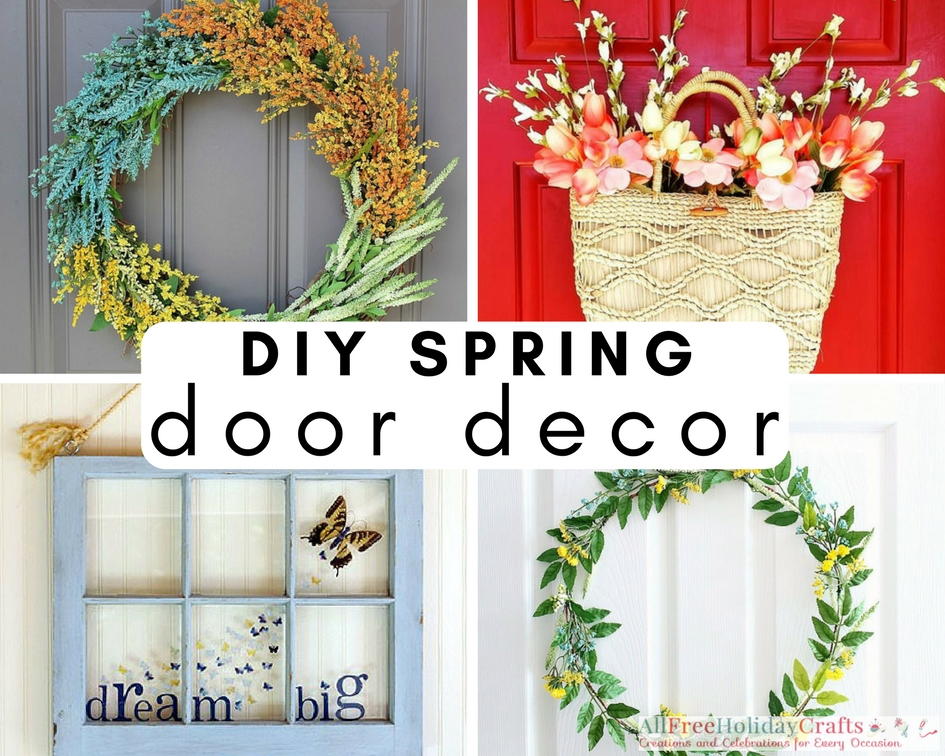 24 Diy Spring Door Decor Ideas Allfreeholidaycrafts Com