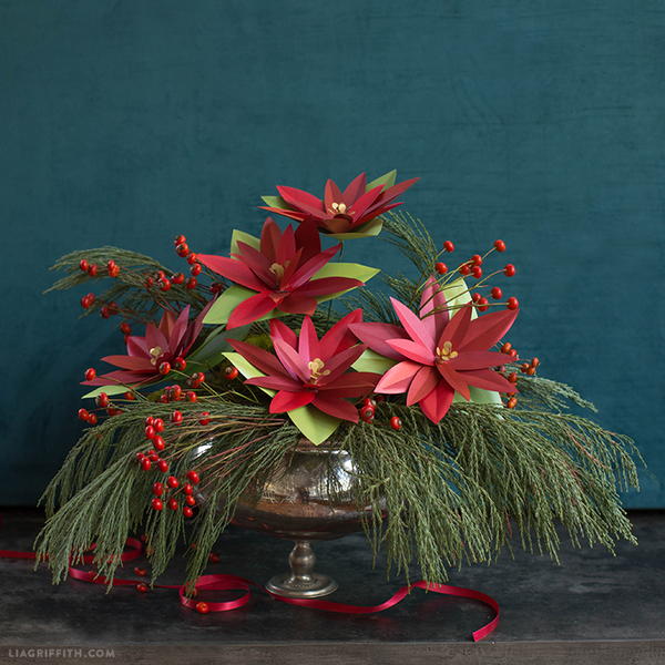 DIY Paper Poinsettia Plant DIY Paper Poinsettia Plant
