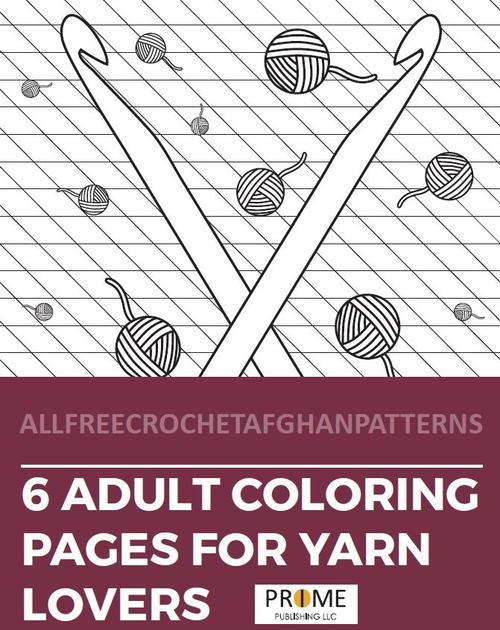 6 Yarn Coloring Pages for Adults 6 Yarn Coloring Pages for Adults