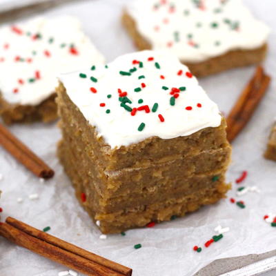 Gingerbread Cake Bars