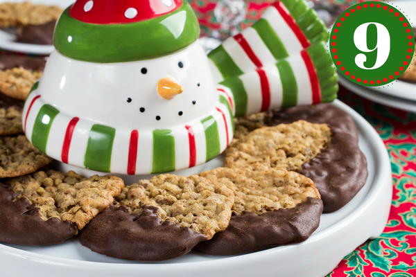 Chocolate-Dipped Lace Cookies Chocolate-Dipped Lace Cookies