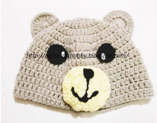 Crochet Baby Bear Hat