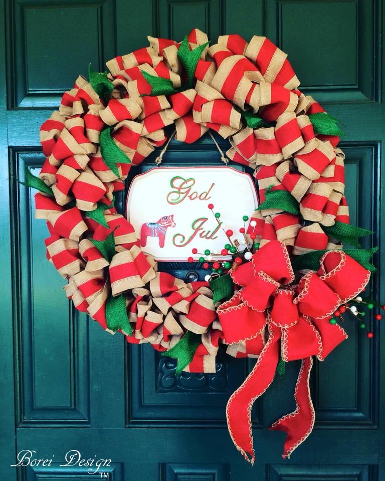 DIY Christmas Ribbon Wreath Tutorial  AllFreeChristmasCrafts.com