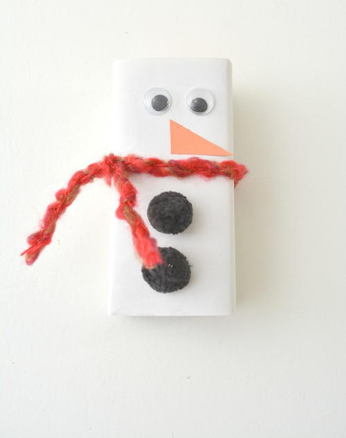 Juice Box Snowman