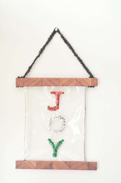 DIY Sequins Wall Art DIY Sequins Wall Art