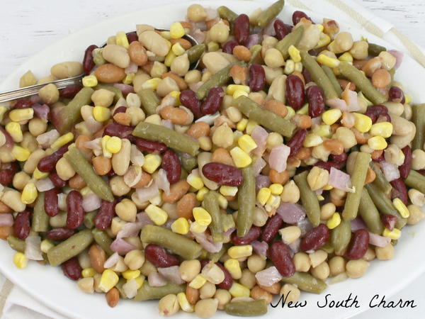 Five Bean Salad with White Wine Vinagrette Five Bean Salad with White Wine Vinagrette