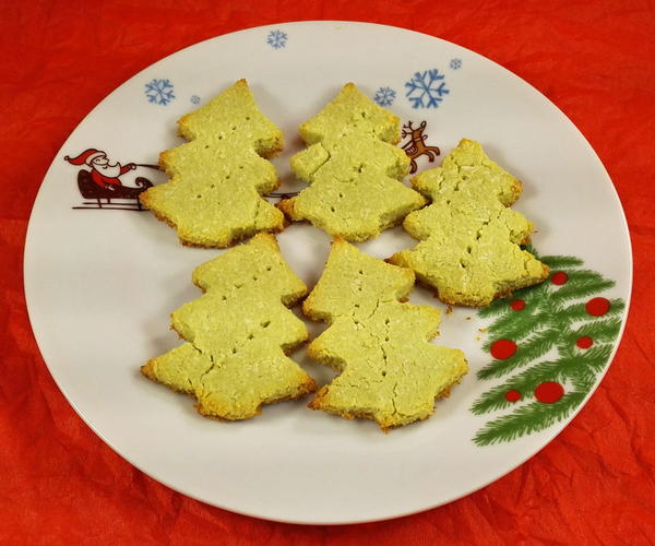 Crispy Matcha Christmas Cookies Crispy Matcha Christmas Cookies