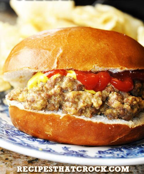 Slow Cooker Cheeseburger Sandwiches Slow Cooker Cheeseburger Sandwiches