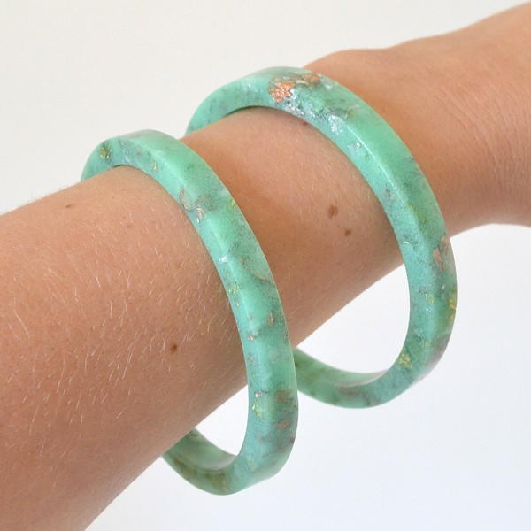 Pastel and Gold Leaf Bangles Pastel and Gold Leaf Bangles