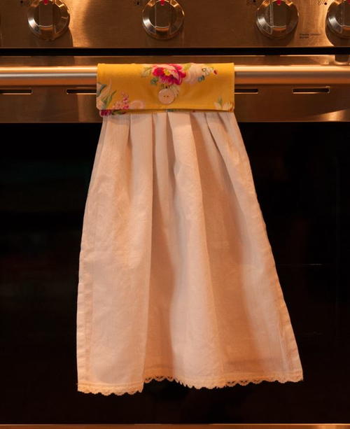 Vintage Kitchen Towel Tutorial Vintage Kitchen Towel Tutorial