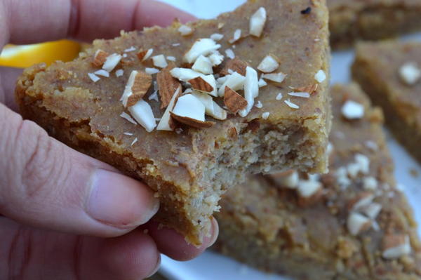 Healthy Chewy Almond Citrus Triangles Healthy Chewy Almond Citrus Triangles