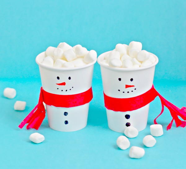 Snowman Snack Cups Snowman Snack Cups