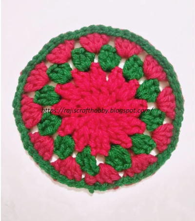 Christmas Themed Crochet Coaster