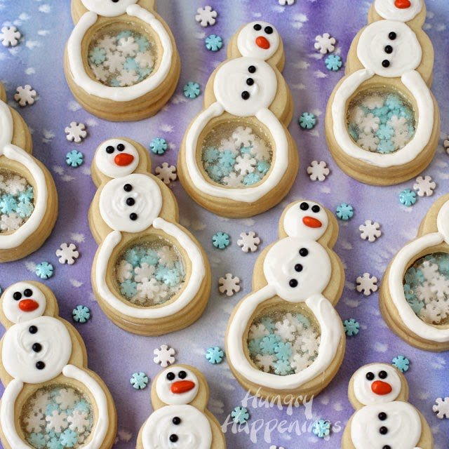 Snowflake-Filled Snowman Cookies Recipe Snowflake-Filled Snowman Cookies Recipe