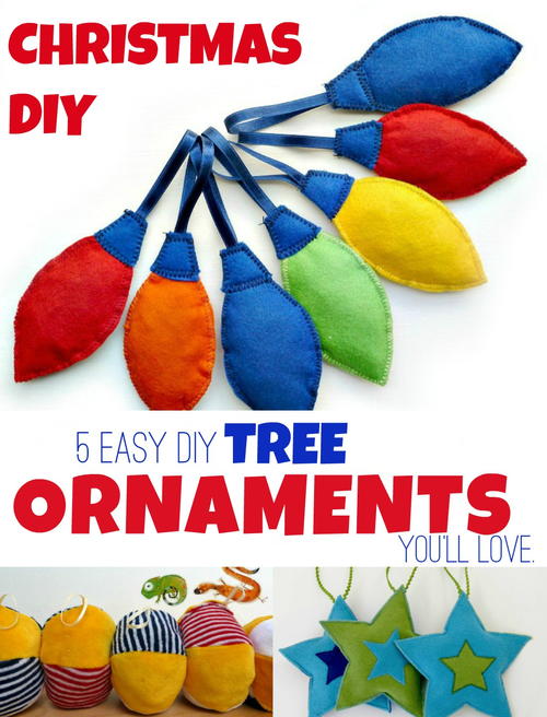 Easy And Free 5 DIY Christmas Ornaments Easy And Free: 5 DIY Christmas Ornaments