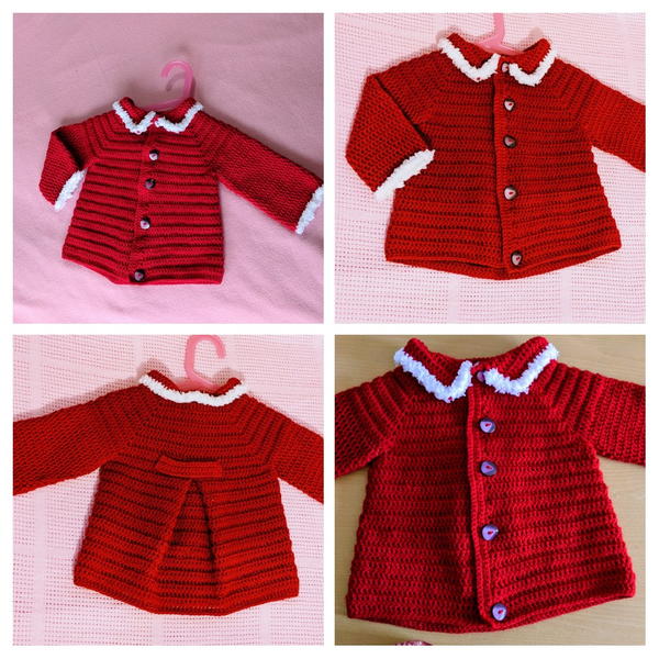 Crochet Baby CardiganJacket Crochet Baby Cardigan/Jacket