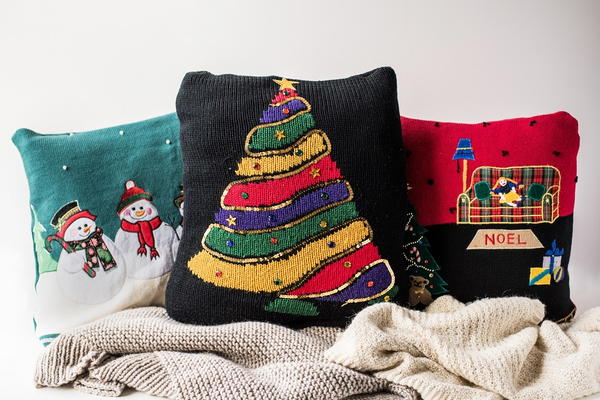 Ugly Christmas Sweater Pillow Covers Ugly Christmas Sweater Pillow Covers