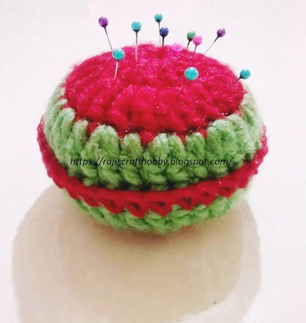 Crochet Yummy Watermelon Pincushion Crochet Yummy Watermelon Pincushion