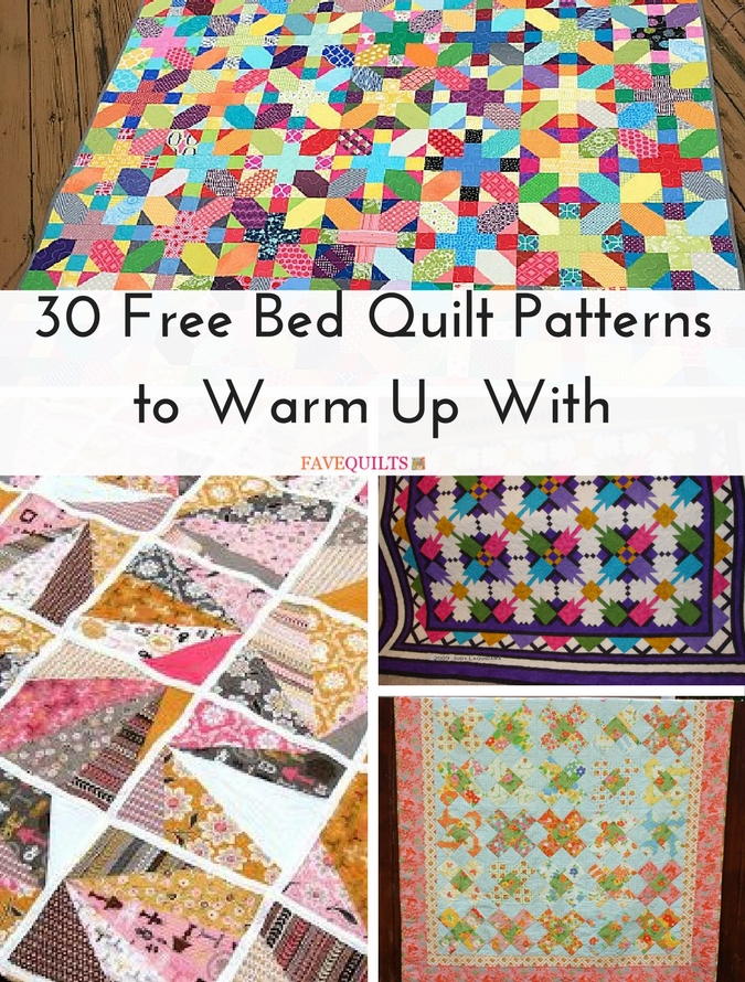 30 Free Bed Quilt Patterns To Warm Up With Favequilts Com