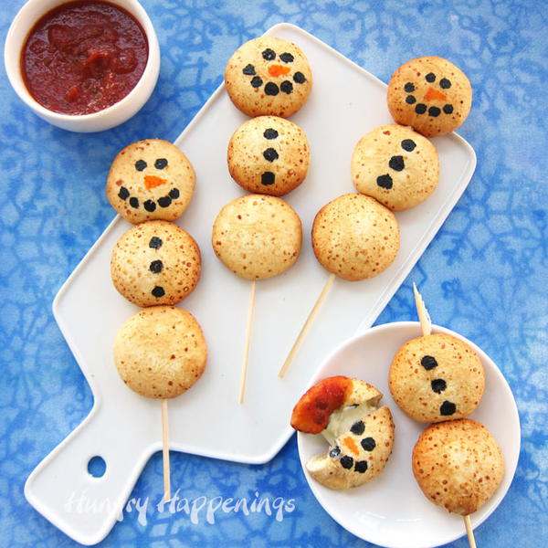 Easy Cheesy Snowman Snacks Easy Cheesy Snowman Snacks