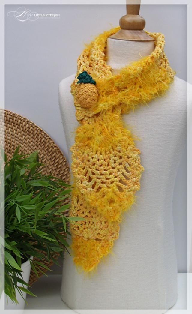 Pineapple Scarf Crochet Pattern